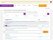 Tablet Screenshot of mediengestalter-jobs.de